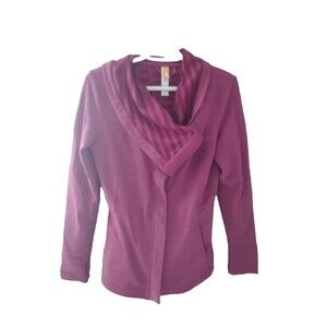 Lucy Activewear Shawl Collar Jacket Fuchsia Berry Pink Size XS